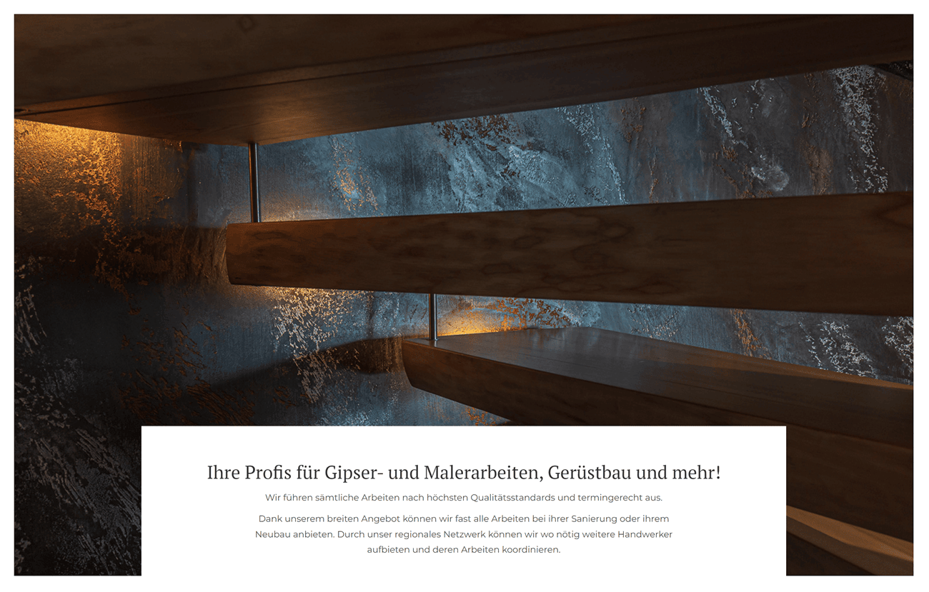 Gipser & Malerbetrieb Pohlern - Gebr. Hertig GmbH: Trockenbau, Gerüstbau, Sandstrahlen, Wärmedämmung